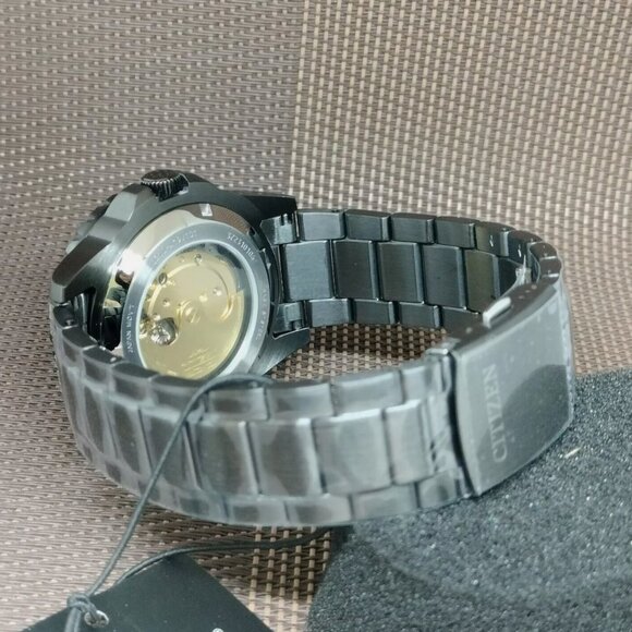 NEW Citizen Green Analog Black Date Automatic Men's Watch - Picture 5 of 6